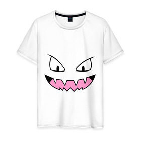 Мужская футболка хлопок с принтом Smile Hell в Санкт-Петербурге, 100% хлопок | прямой крой, круглый вырез горловины, длина до линии бедер, слегка спущенное плечо. | smile hell | смайлы