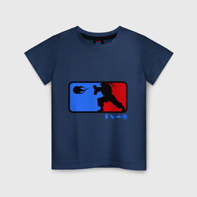 Детская футболка хлопок с принтом Street fighter в Санкт-Петербурге, 100% хлопок | круглый вырез горловины, полуприлегающий силуэт, длина до линии бедер | мортал комбат