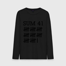 Мужской лонгслив хлопок с принтом Sum 41 black в Санкт-Петербурге, 100% хлопок |  | sum 41 | музыка | панк рок | рок | сам 41