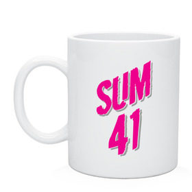 Кружка с принтом Sum 41 logo в Санкт-Петербурге, керамика | объем — 330 мл, диаметр — 80 мм. Принт наносится на бока кружки, можно сделать два разных изображения | sum 41 | музыка | панк рок | рок | сам 41