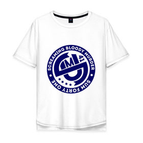Мужская футболка хлопок Oversize с принтом Штамп Sum41 в Санкт-Петербурге, 100% хлопок | свободный крой, круглый ворот, “спинка” длиннее передней части | rock | sum 41 | музыка | музыкальные стили | панк | панк рок | рок