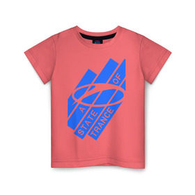 Детская футболка хлопок с принтом A state of trance в Санкт-Петербурге, 100% хлопок | круглый вырез горловины, полуприлегающий силуэт, длина до линии бедер | a state of trance | armin | armin van buuren | asot | армин