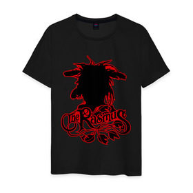 Мужская футболка хлопок с принтом The Rasmus (2) в Санкт-Петербурге, 100% хлопок | прямой крой, круглый вырез горловины, длина до линии бедер, слегка спущенное плечо. | heavy metal | metal | rock | trash metal | метал | металл | рок | рок группа | рок группы | трэш метал | хеви метал