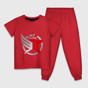 Детская пижама хлопок с принтом N7 Mass Effect в Санкт-Петербурге, 100% хлопок |  брюки и футболка прямого кроя, без карманов, на брюках мягкая резинка на поясе и по низу штанин
 | n7 elite | видеоигры | играть | игроманам