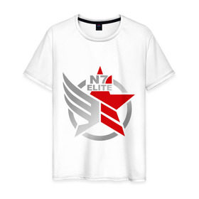 Мужская футболка хлопок с принтом N7 Mass Effect в Санкт-Петербурге, 100% хлопок | прямой крой, круглый вырез горловины, длина до линии бедер, слегка спущенное плечо. | n7 elite | видеоигры | играть | игроманам
