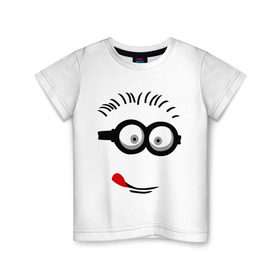 Детская футболка хлопок с принтом Funny boy в Санкт-Петербурге, 100% хлопок | круглый вырез горловины, полуприлегающий силуэт, длина до линии бедер | Тематика изображения на принте: funny boy | smile | веселый мальчик | смайлик | смайлы | улыбка