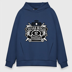 Мужское худи Oversize хлопок с принтом Chivas Regal whiskey в Санкт-Петербурге, френч-терри — 70% хлопок, 30% полиэстер. Мягкий теплый начес внутри —100% хлопок | боковые карманы, эластичные манжеты и нижняя кромка, капюшон на магнитной кнопке | Тематика изображения на принте: club | виски | для барменов | клубные