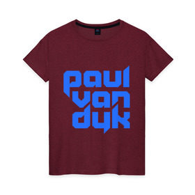 Женская футболка хлопок с принтом Paul в Санкт-Петербурге, 100% хлопок | прямой крой, круглый вырез горловины, длина до линии бедер, слегка спущенное плечо | club | evolution | paul van dyk | trance | клубная музыка | пол ван дюк | транс