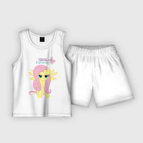 Детская пижама с шортами хлопок с принтом Naughty Fluttershy в Санкт-Петербурге,  |  | fluttershy | naughty | naughty fluttershy | pony | мой маленький пони | пони