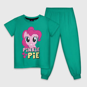Детская пижама хлопок с принтом Красавица Пинки Пай в Санкт-Петербурге, 100% хлопок |  брюки и футболка прямого кроя, без карманов, на брюках мягкая резинка на поясе и по низу штанин
 | pony | детские | красавица пинки пай | мой маленький пони | пинки пай | пони