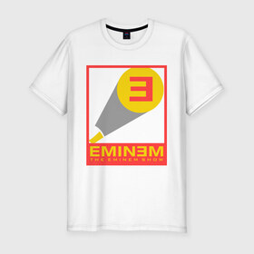 Мужская футболка премиум с принтом The Eminem show в Санкт-Петербурге, 92% хлопок, 8% лайкра | приталенный силуэт, круглый вырез ворота, длина до линии бедра, короткий рукав | eminem | зарубежный рэп | музыка | репчик | рэп | эменем | эминем
