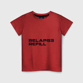 Детская футболка хлопок с принтом Refill в Санкт-Петербурге, 100% хлопок | круглый вырез горловины, полуприлегающий силуэт, длина до линии бедер | eminem | refill | relapse | зарубежный рэп | музыка | репчик | рэп | эменем | эминем