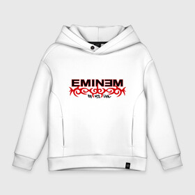 Детское худи Oversize хлопок с принтом Eminem узор в Санкт-Петербурге, френч-терри — 70% хлопок, 30% полиэстер. Мягкий теплый начес внутри —100% хлопок | боковые карманы, эластичные манжеты и нижняя кромка, капюшон на магнитной кнопке | eminem | зарубежный рэп | музыка | репчик | рэп | эминем