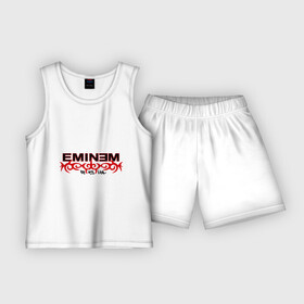 Детская пижама с шортами хлопок с принтом Eminem узор в Санкт-Петербурге,  |  | eminem | зарубежный рэп | музыка | репчик | рэп | эминем