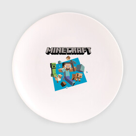 Тарелка 3D с принтом Heroes of Minecraft в Санкт-Петербурге, фарфор | диаметр - 210 мм
диаметр для нанесения принта - 120 мм | boom | minecraft | игры | компьютерные игры | майнкрафт