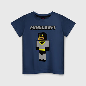 Детская футболка хлопок с принтом Mine в Санкт-Петербурге, 100% хлопок | круглый вырез горловины, полуприлегающий силуэт, длина до линии бедер | boom | minecraft | игры | компьютерные игры | майнкрафт