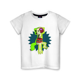 Детская футболка хлопок с принтом The creeper в Санкт-Петербурге, 100% хлопок | круглый вырез горловины, полуприлегающий силуэт, длина до линии бедер | крипер