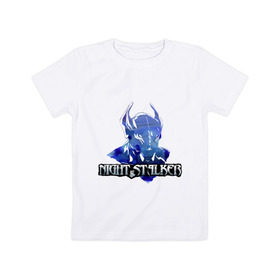 Детская футболка хлопок с принтом Night stalker в Санкт-Петербурге, 100% хлопок | круглый вырез горловины, полуприлегающий силуэт, длина до линии бедер | dota | dota 2 | windrunner | герои dota | герои доты | дота | дота 2 | игры | компьютерные игры