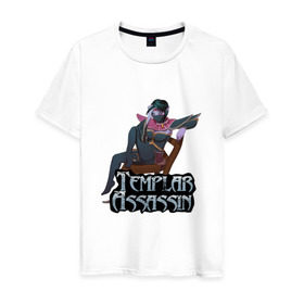 Мужская футболка хлопок с принтом Templar assassin в Санкт-Петербурге, 100% хлопок | прямой крой, круглый вырез горловины, длина до линии бедер, слегка спущенное плечо. | dota | dota 2 | дота | дота 2 | компьютерные игры | персонаж доты