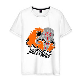 Мужская футболка хлопок с принтом Juggernaut simple в Санкт-Петербурге, 100% хлопок | прямой крой, круглый вырез горловины, длина до линии бедер, слегка спущенное плечо. | dota | dota 2 | juggernaut simple | дота | дота 2 | игры | компьютерные игры