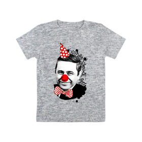 Детская футболка хлопок с принтом Евгений Петросян в Санкт-Петербурге, 100% хлопок | круглый вырез горловины, полуприлегающий силуэт, длина до линии бедер | 1 апреля | lera | день смеха | клоун | прикол | шутка