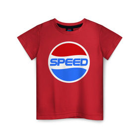 Детская футболка хлопок с принтом Pepsi Speed в Санкт-Петербурге, 100% хлопок | круглый вырез горловины, полуприлегающий силуэт, длина до линии бедер | pepsi | speed | антибренд | бренд | пепси | скорость