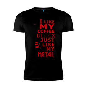 Мужская футболка премиум с принтом Mindless Self Indulgence - Coffee black в Санкт-Петербурге, 92% хлопок, 8% лайкра | приталенный силуэт, круглый вырез ворота, длина до линии бедра, короткий рукав | metal | rock | метал | музыка | рок