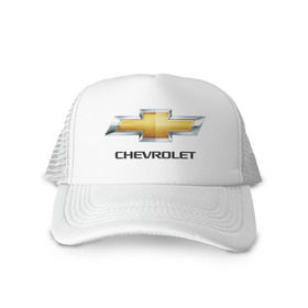 Кепка тракер с сеткой с принтом Chevrolet логотип в Санкт-Петербурге, трикотажное полотно; задняя часть — сетка | длинный козырек, универсальный размер, пластиковая застежка | chevrole | chevrolet | logo chevrolet | логотип chevrole | логотип шевроле | шевроле