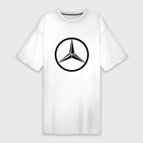 Платье-футболка хлопок с принтом Mercedes Benz logo в Санкт-Петербурге,  |  | mercedes | mercedes benz | логотип mercedes | логотип mercedes benz | логотип мерседерс бенс | мерен | мерседерс | мерседерс бенс