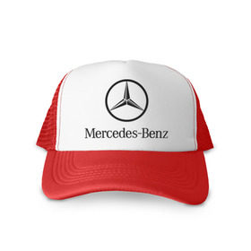 Кепка тракер с сеткой с принтом Logo Mercedes-Benz в Санкт-Петербурге, трикотажное полотно; задняя часть — сетка | длинный козырек, универсальный размер, пластиковая застежка | mercedes | mercedes benz | логотип mercedes | логотип mercedes benz | логотип мерседерс бенс | мерен | мерседерс | мерседерс бенс