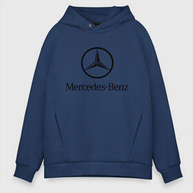 Мужское худи Oversize хлопок с принтом Logo Mercedes-Benz в Санкт-Петербурге, френч-терри — 70% хлопок, 30% полиэстер. Мягкий теплый начес внутри —100% хлопок | боковые карманы, эластичные манжеты и нижняя кромка, капюшон на магнитной кнопке | mercedes | mercedes benz | логотип mercedes | логотип mercedes benz | логотип мерседерс бенс | мерен | мерседерс | мерседерс бенс