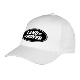 Бейсболка с принтом Land Rover logo в Санкт-Петербурге, 100% хлопок | классический козырек, металлическая застежка-регулятор размера | land rove | автомобиль land rove | автомобиль ланд ровер | ланд ровер