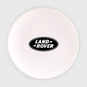 Тарелка 3D с принтом Land Rover logo в Санкт-Петербурге, фарфор | диаметр - 210 мм
диаметр для нанесения принта - 120 мм | Тематика изображения на принте: land rove | автомобиль land rove | автомобиль ланд ровер | ланд ровер