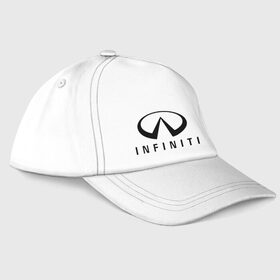 Бейсболка с принтом Infiniti logo в Санкт-Петербурге, 100% хлопок | классический козырек, металлическая застежка-регулятор размера | infiniti автомобиль | автомобиль инфинити | инфинити | логотип infiniti | логотип инфинити