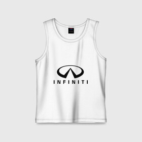Детская майка хлопок с принтом Infiniti logo в Санкт-Петербурге,  |  | infiniti автомобиль | автомобиль инфинити | инфинити | логотип infiniti | логотип инфинити