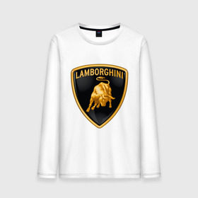 Мужской лонгслив хлопок с принтом Lamborghini logo в Санкт-Петербурге, 100% хлопок |  | lamborghini | автомобиль lamborghini | ламборджини | ламборджини автомобиль | логотип lamborghini | логотип ламборджини