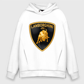 Мужское худи Oversize хлопок с принтом Lamborghini logo в Санкт-Петербурге, френч-терри — 70% хлопок, 30% полиэстер. Мягкий теплый начес внутри —100% хлопок | боковые карманы, эластичные манжеты и нижняя кромка, капюшон на магнитной кнопке | lamborghini | автомобиль lamborghini | ламборджини | ламборджини автомобиль | логотип lamborghini | логотип ламборджини