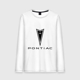 Мужской лонгслив хлопок с принтом Pontiac logo в Санкт-Петербурге, 100% хлопок |  | pontiac | автомобиль pontiac | логотип pontiac | логотип понтиак | понтиак | понтиак автомобиль