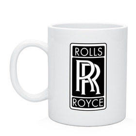 Кружка с принтом Rolls-Royce в Санкт-Петербурге, керамика | объем — 330 мл, диаметр — 80 мм. Принт наносится на бока кружки, можно сделать два разных изображения | rolls royce | rr | автобренды | автолюбителям | бренд | логотип | ролл ройс | ролс ройс
