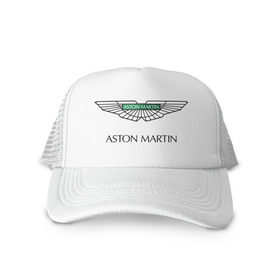 Кепка тракер с сеткой с принтом Aston Martin logo в Санкт-Петербурге, трикотажное полотно; задняя часть — сетка | длинный козырек, универсальный размер, пластиковая застежка | Тематика изображения на принте: aston martin | автобренды | автолюбителям | астин мартин | астон мартин | бренд | для автовладельцев | для автолюбителей | логотип