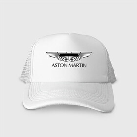 Кепка тракер с сеткой с принтом Logo Aston Martin в Санкт-Петербурге, трикотажное полотно; задняя часть — сетка | длинный козырек, универсальный размер, пластиковая застежка | aston martin | автобренды | автолюбителям | астин мартин | астон мартин | бренд | для автовладельцев | для автолюбителей | логотип