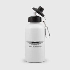 Бутылка спортивная с принтом Logo Aston Martin в Санкт-Петербурге, металл | емкость — 500 мл, в комплекте две пластиковые крышки и карабин для крепления | aston martin | автобренды | автолюбителям | астин мартин | астон мартин | бренд | для автовладельцев | для автолюбителей | логотип