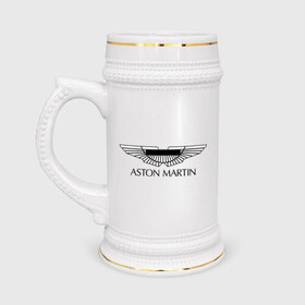 Кружка пивная с принтом Logo Aston Martin в Санкт-Петербурге,  керамика (Материал выдерживает высокую температуру, стоит избегать резкого перепада температур) |  объем 630 мл | aston martin | автобренды | автолюбителям | астин мартин | астон мартин | бренд | для автовладельцев | для автолюбителей | логотип