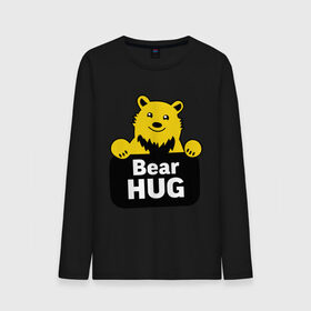 Мужской лонгслив хлопок с принтом Bear Hug (медвежьи объятия) в Санкт-Петербурге, 100% хлопок |  | bear hug | медвежьи объятия