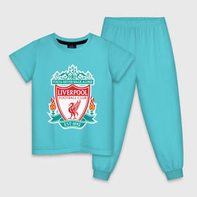 Детская пижама хлопок с принтом Liverpool logo в Санкт-Петербурге, 100% хлопок |  брюки и футболка прямого кроя, без карманов, на брюках мягкая резинка на поясе и по низу штанин
 | Тематика изображения на принте: ливерпуль