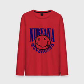 Мужской лонгслив хлопок с принтом Nevermind Nirvana в Санкт-Петербурге, 100% хлопок |  | kurt kobain | nirvana | курт кобейн | музыкальные группы | нирвана | рок группы
