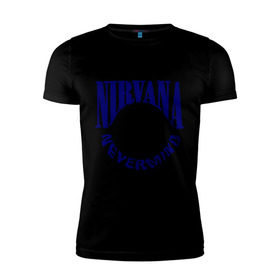 Мужская футболка премиум с принтом Nevermind Nirvana в Санкт-Петербурге, 92% хлопок, 8% лайкра | приталенный силуэт, круглый вырез ворота, длина до линии бедра, короткий рукав | Тематика изображения на принте: kurt kobain | nirvana | курт кобейн | музыкальные группы | нирвана | рок группы