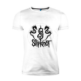 Мужская футболка премиум с принтом Slipknot dragons logo в Санкт-Петербурге, 92% хлопок, 8% лайкра | приталенный силуэт, круглый вырез ворота, длина до линии бедра, короткий рукав | metall | punk | rock | slipknot | метал | металл | нью метал | панк | панк рок | рок | слипкнот