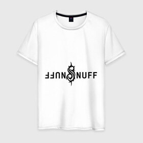 Мужская футболка хлопок с принтом Slipknot nuff в Санкт-Петербурге, 100% хлопок | прямой крой, круглый вырез горловины, длина до линии бедер, слегка спущенное плечо. | slipknot | slipknot nuff | слипкнот