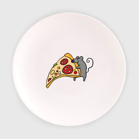 Тарелка с принтом Кусочек пиццы парная в Санкт-Петербурге, фарфор | диаметр - 210 мм
диаметр для нанесения принта - 120 мм | pizza | влюбленным | для влюбленных | для двоих | для пар | мышонок | пара | парные | пицца